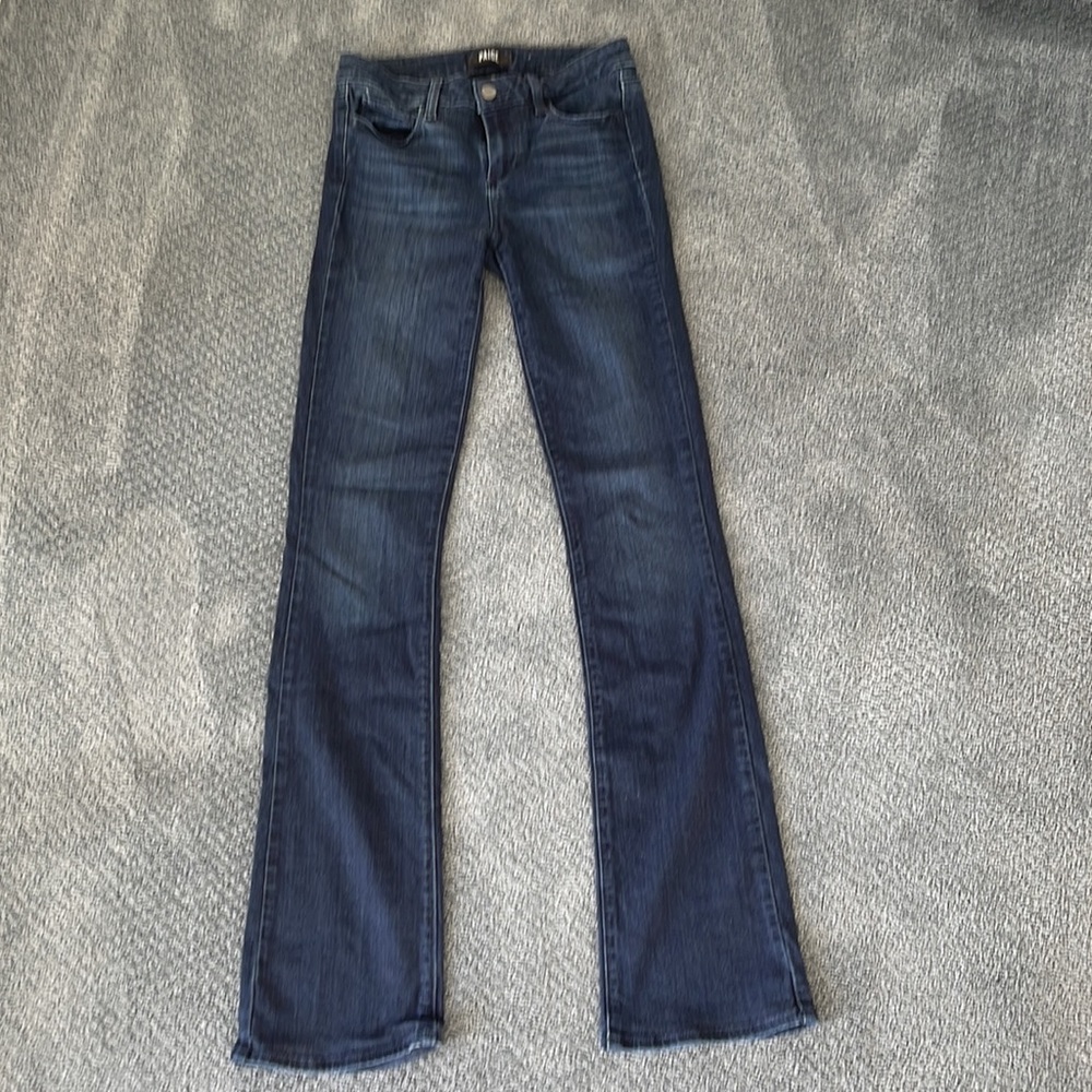 PAIGE Boot Cut Jeans - Deep Indigo